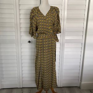 Happy Nature Pre loved Wrap printed Dress in 100% Polyester.
